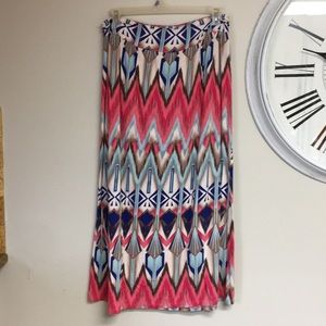 *3/$20*   Cato Multicolored Maxi Skirt